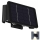 LED Solar wall light 4xLED/1,5W/3,7V IP54 black