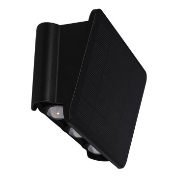 LED Solar wall light ALF LED/4W/3,2V 3000K IP54 black