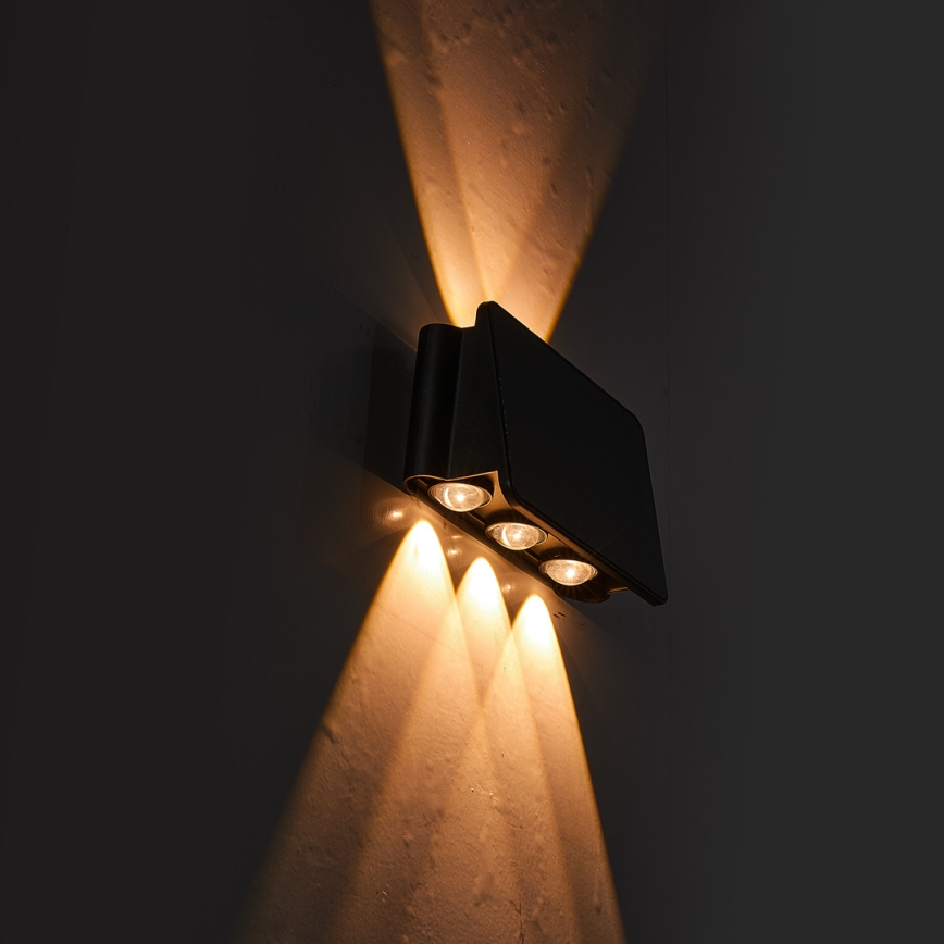 LED Solar wall light ALF LED/4W/3,2V 3000K IP54 black