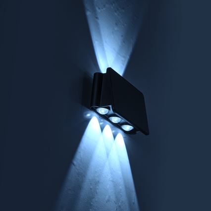 LED Solar wall light ALF LED/4W/3,2V 6000K IP54 black