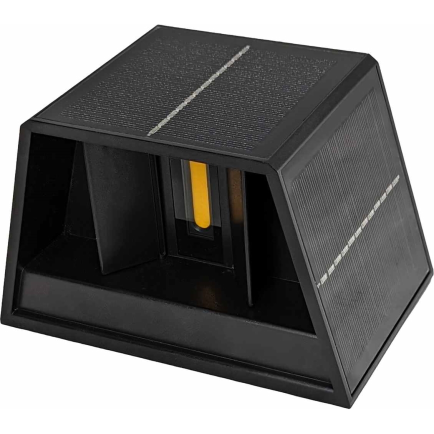 LED Solar wall light CUBUS 2xLED/1,5W/3,7V 1500 mAh IP54