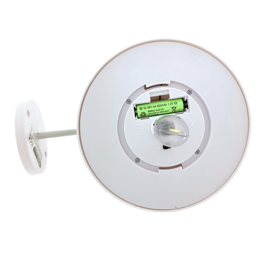 LED Solar wall light LED/0,5W/1,2V IP44 white
