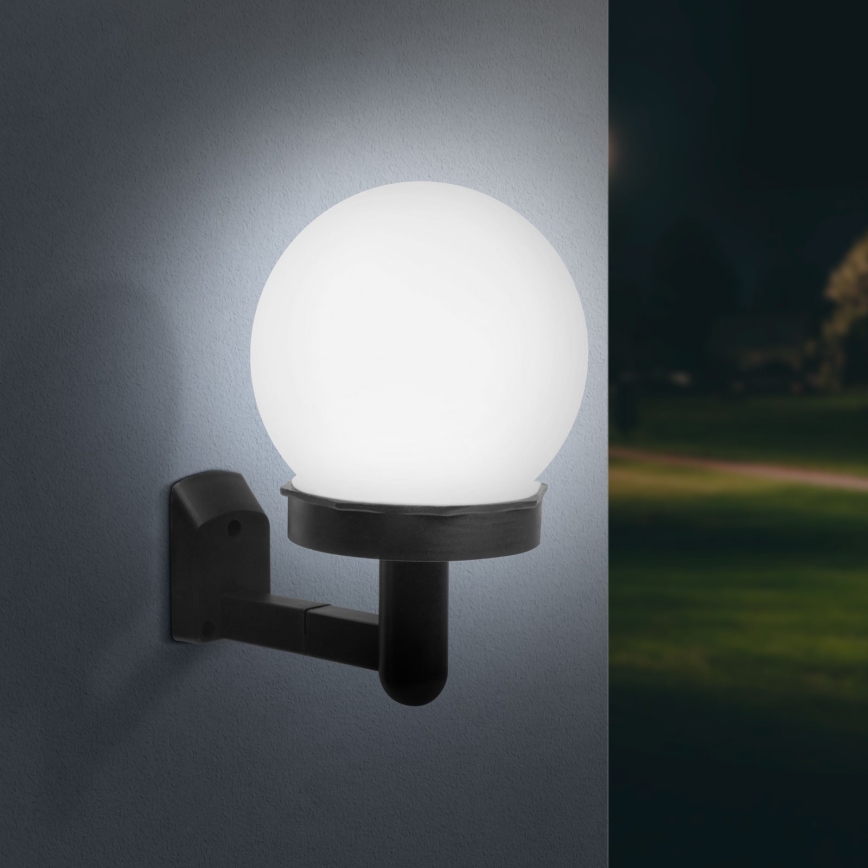 LED Solar wall light LED/1,2V 40mAh IP44 black