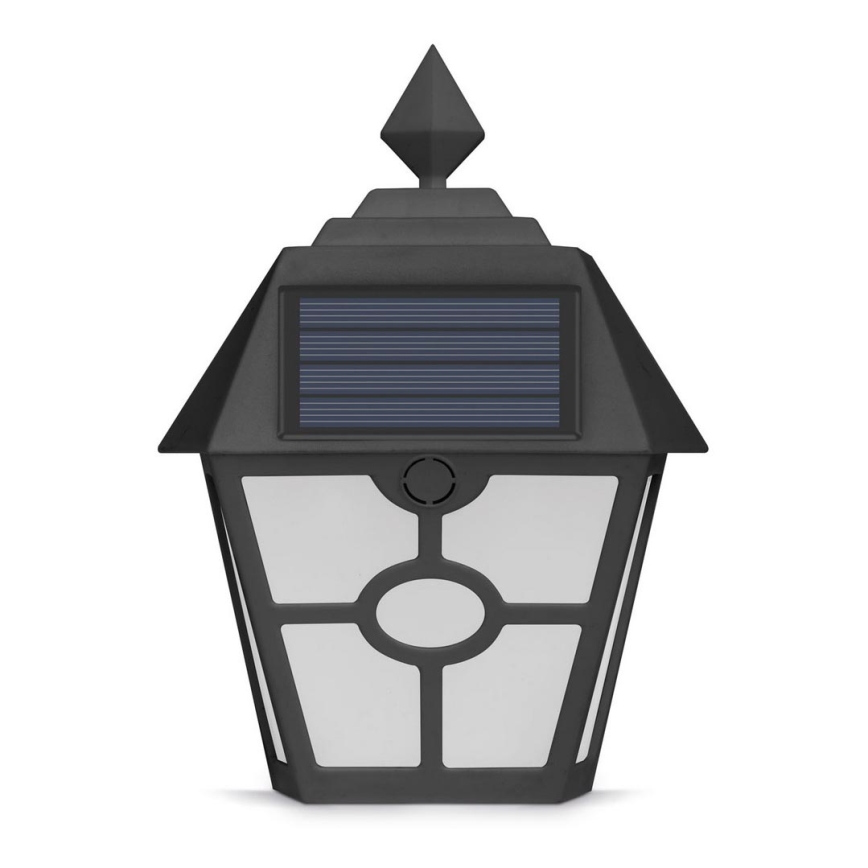 LED Solar wall light LED/1,2V 600mAh IP44 black