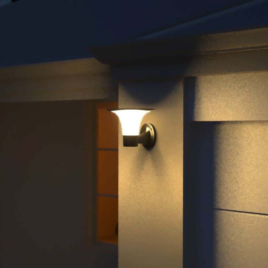 LED Solar wall light with sensor LED/15W/3,2V 4000K/6000K IP65