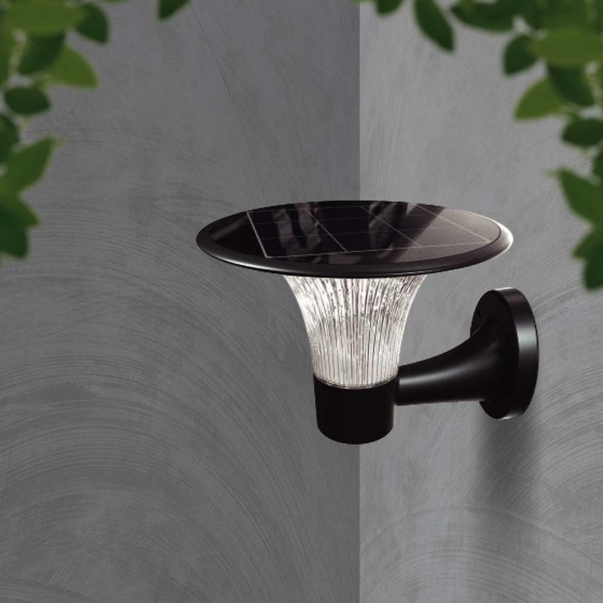 LED Solar wall light with sensor LED/15W/3,2V 4000K/6000K IP65