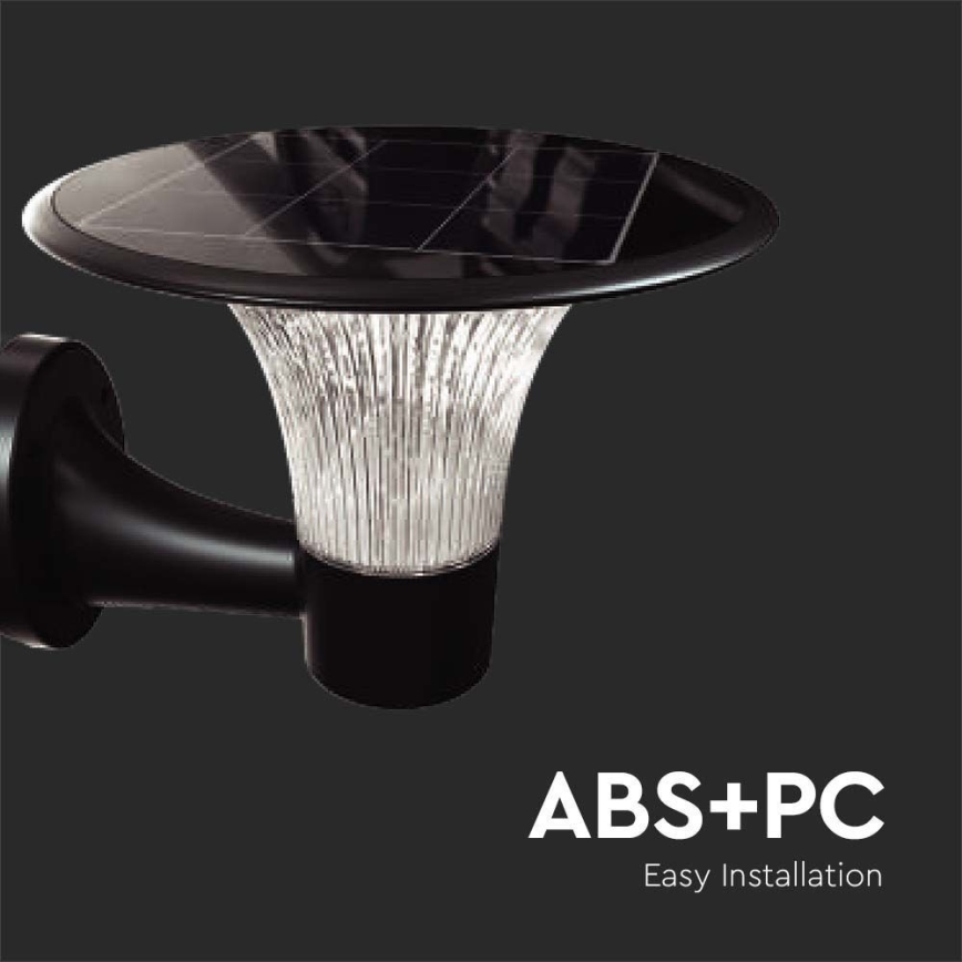LED Solar wall light with sensor LED/15W/3,2V 4000K/6000K IP65