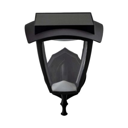 LED Solar Wall Light LED/2W/3,7V 3000/6000K IP65 2200 mAh Black