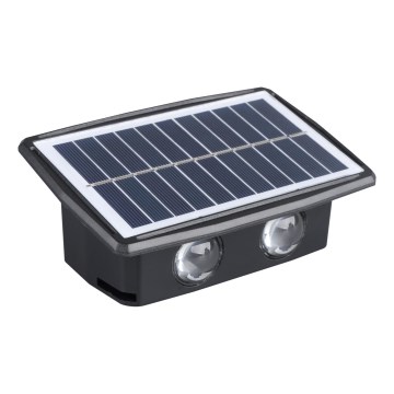 LED Solar Wall Light, LED/3.7 V, IP44, 1200 mAh