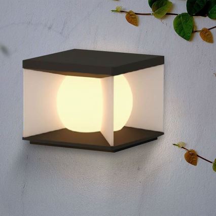 LED Dimmable solar wall light LED/8W/3,7V IP65 3000K + remote control