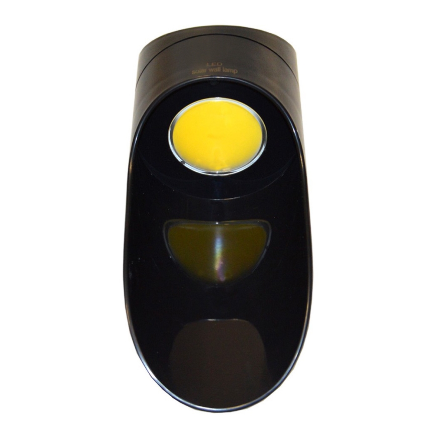 LED Solar wall light PALESA LED/1W/3,7V IP65 1800 mAh black