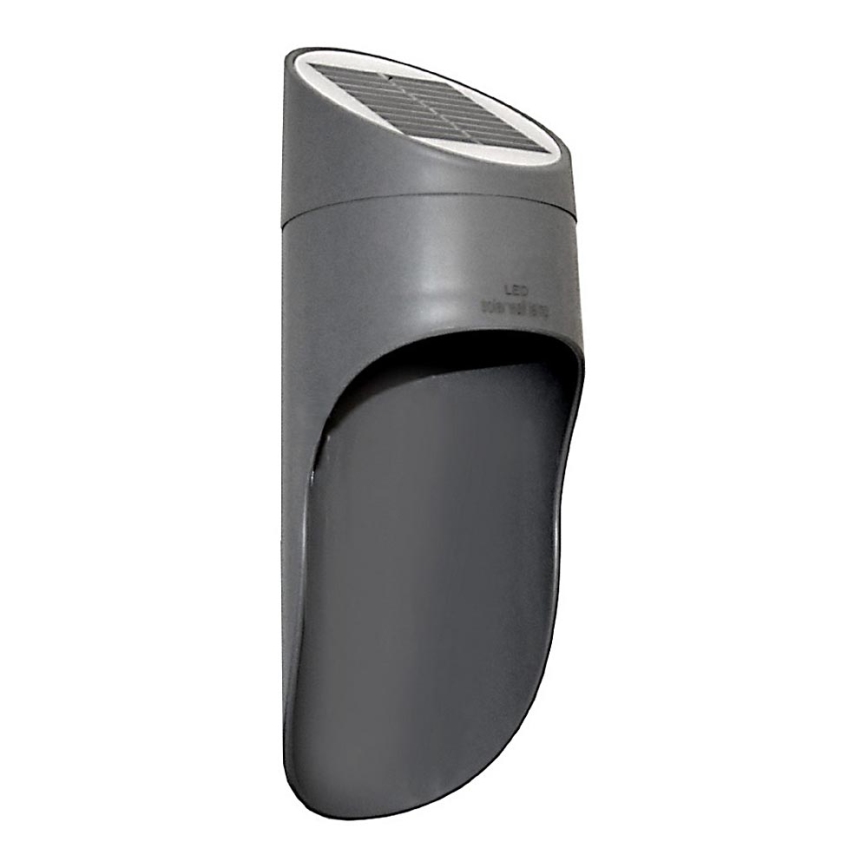 LED Solar wall light PALESA LED/1W/3,7V IP65 grey