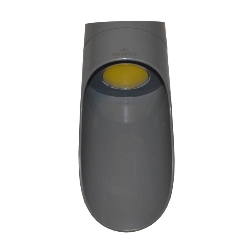LED Solar wall light PALESA LED/1W/3,7V IP65 grey