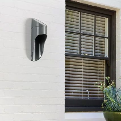 LED Solar wall light PALESA LED/1W/3,7V IP65 grey