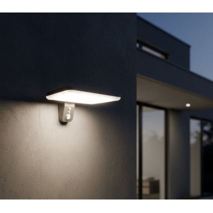 LED Solar Wall Light with Sensor PHOENIX LED/15W/3,2V 3000/4000K IP65 6000 mAh