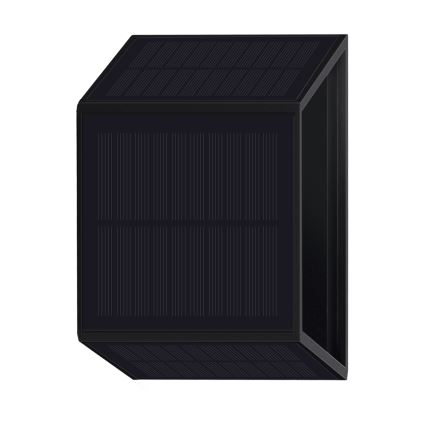 LED Solar wall light WINGS LED/2W/3,2V 3000K IP54 black