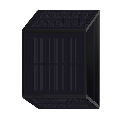 LED Solar wall light WINGS LED/2W/3,2V 6000K IP54 black