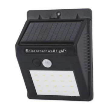 LED Solar wall light with a sensor LED/0,55W/3,7V IP65