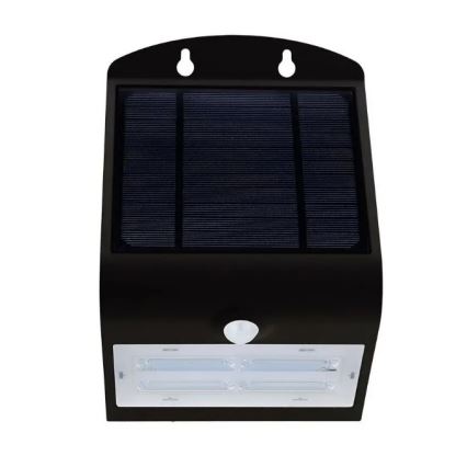 LED Solar wall light with a sensor LED/3W/3,7V 3000/4000K IP65 black