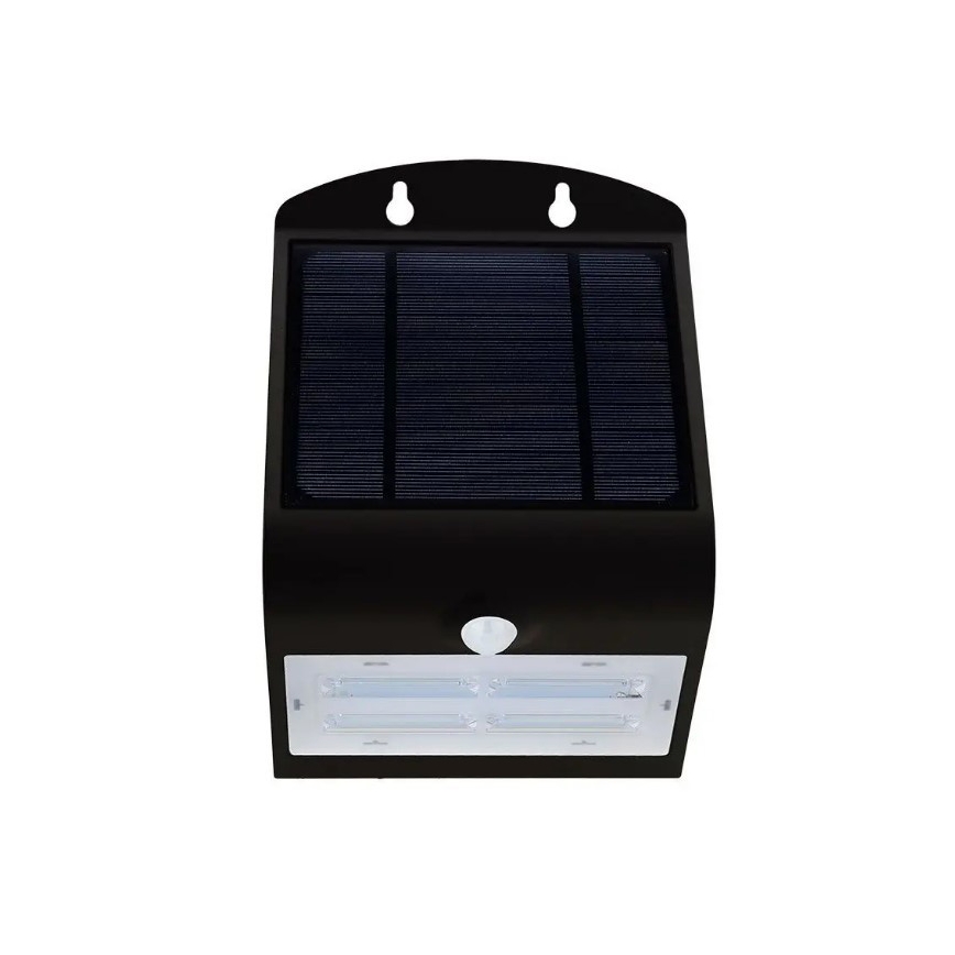LED Solar wall light with a sensor LED/3W/3,7V 3000/4000K IP65 black