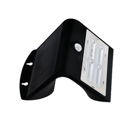 LED Solar wall light with a sensor LED/3W/3,7V 3000/4000K IP65 black