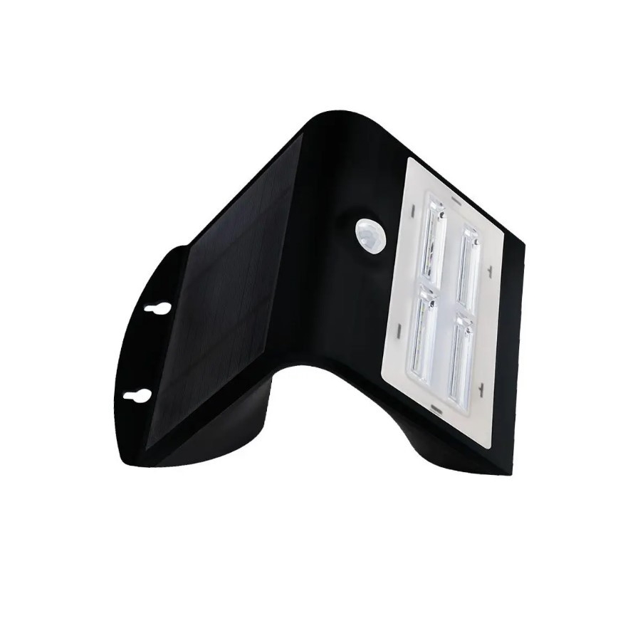 LED Solar wall light with a sensor LED/3W/3,7V 3000/4000K IP65 black