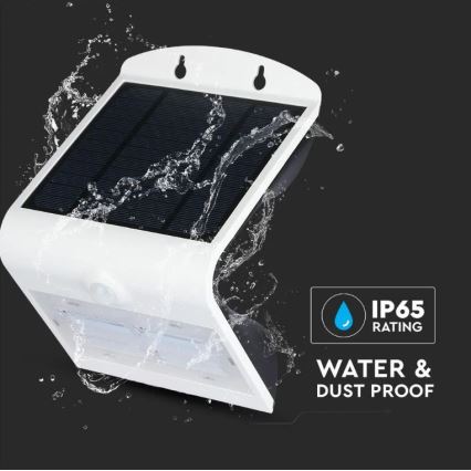 LED Solar wall light with a sensor LED/3W/3,7V 3000/4000K IP65 white