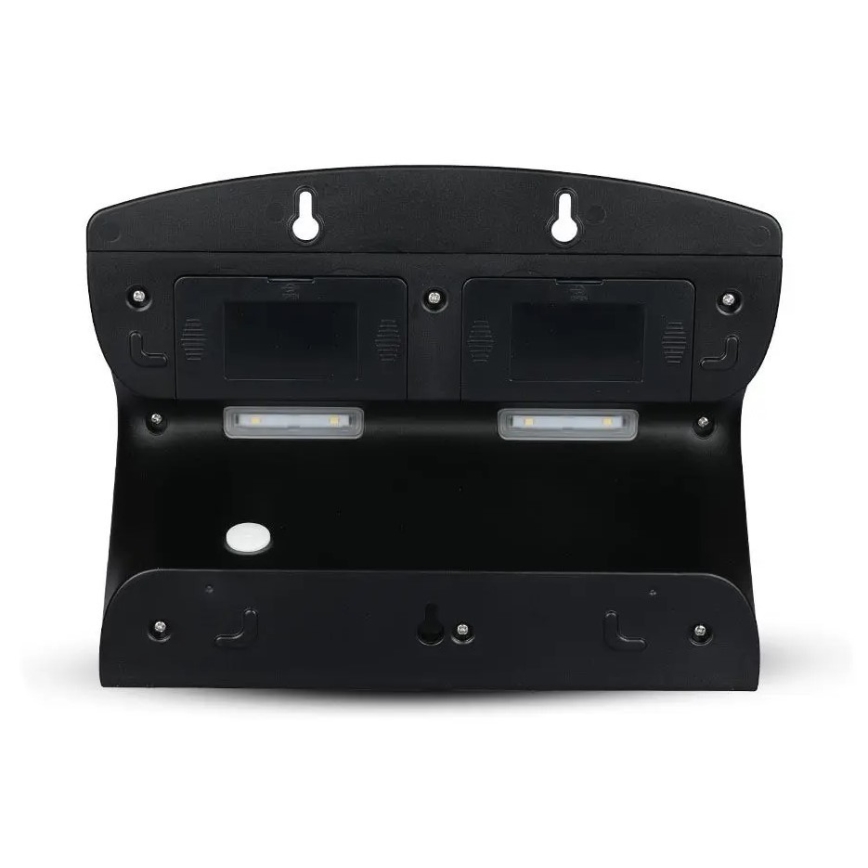 LED Solar wall light with a sensor LED/7W/3,7V 4000K IP65 black