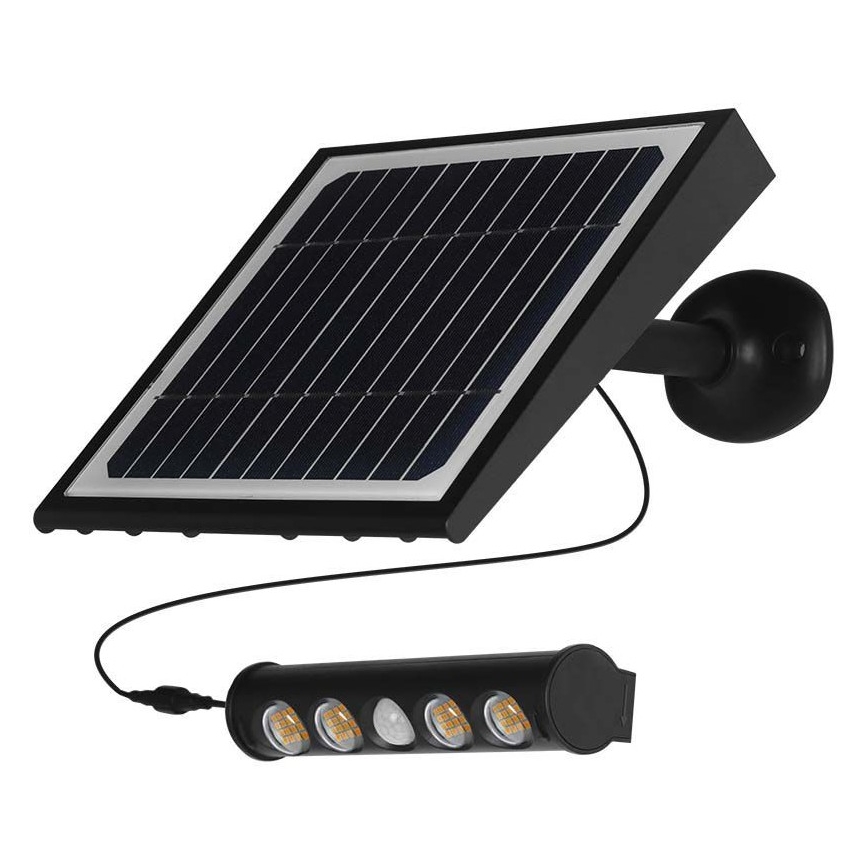 LED Solar wall light with a sensor LED/8W/3,7V IP65 3000K