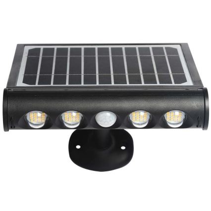 LED Solar wall light with a sensor LED/8W/3,7V IP65 3000K