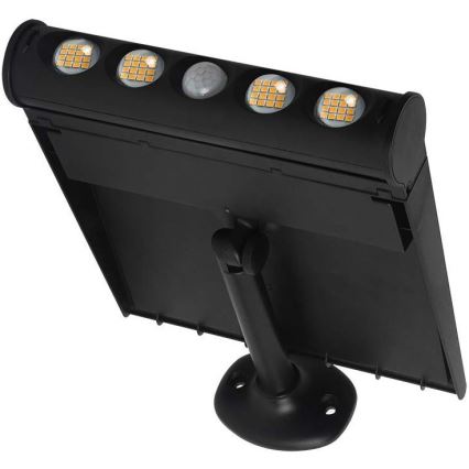 LED Solar wall light with a sensor LED/8W/3,7V IP65 6000K