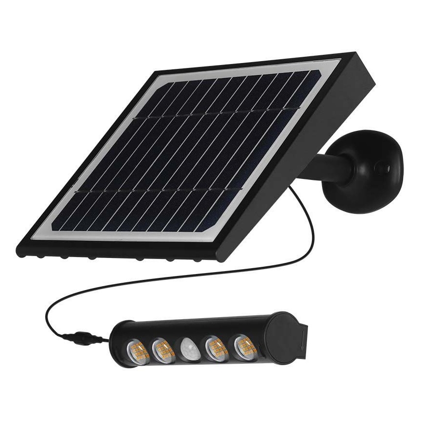 LED Solar wall light with a sensor LED/8W/3,7V IP65 6000K