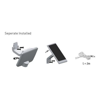 LED Solar wall light with a sensor LED/8W IP54