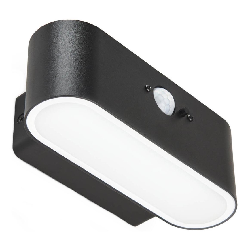 LED Solar wall light with a sensor SOLARIS2 LED/2,5W/3,7V 4000K IP44