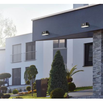 LED Solar wall light with a sensor SOLARIS2 LED/2,5W/3,7V 4000K IP44