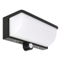 LED Solar Wall Light with Motion and Dusk Sensor LED/3W/3.7V IP54 1500 mAh Black