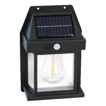 LED Solar Wall Light with OMVIA Sensor LED/3,7V 3000K IP44 1200 mAh