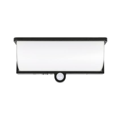 LED Solar Wall Light with Motion and Dusk Sensor LED/3W/3.7V IP54 1500 mAh Black