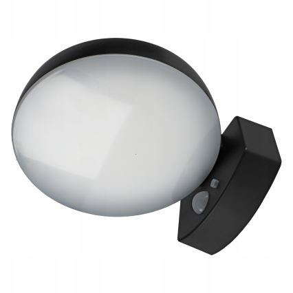 LED dimmable solar wall light with sensor LED/3W/3,7V 1800 mAh IP54 black