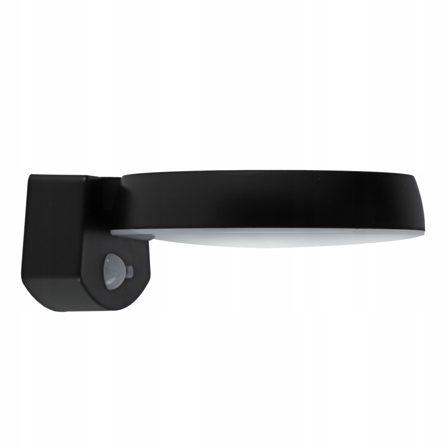 LED dimmable solar wall light with sensor LED/3W/3,7V 1800 mAh IP54 black