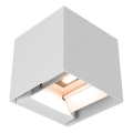 LED Solar Wall Light with Sensor, 9W LED, 3.7V, 3000/4000/5000K, IP65, 2600 mAh, White