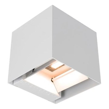 LED Solar Wall Light with Sensor, 9W LED, 3.7V, 3000/4000/5000K, IP65, 2600 mAh, White