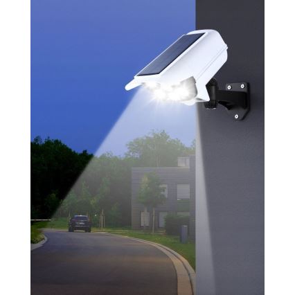 LED Solar maketa bezpečnostní kamery with sensor KAMERA LED/1W/3,7V IP44 + remote control