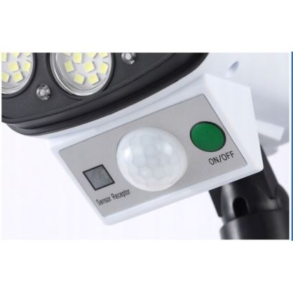 LED Solar maketa bezpečnostní kamery with sensor KAMERA LED/1W/3,7V IP44 + remote control