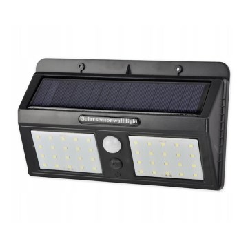LED Solar Wall Light with Sensor, LED 1.2W/3.7V, 1200 mAh, IP44