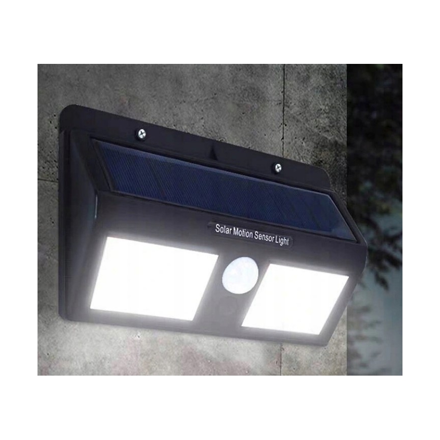 LED Solar Wall Light with Sensor, LED 1.2W/3.7V, 1200 mAh, IP44