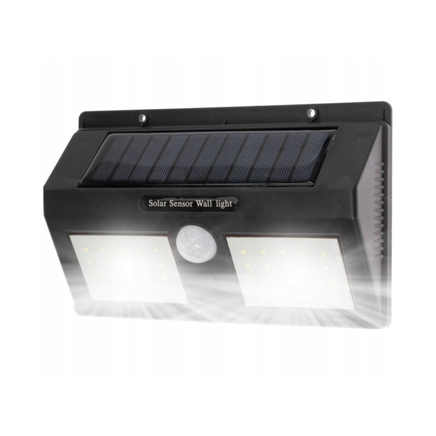 LED Solar Wall Light with Sensor, LED 1.2W/3.7V, 1200 mAh, IP44