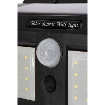 LED Solar Wall Light with Sensor, LED 1.2W/3.7V, 1200 mAh, IP44