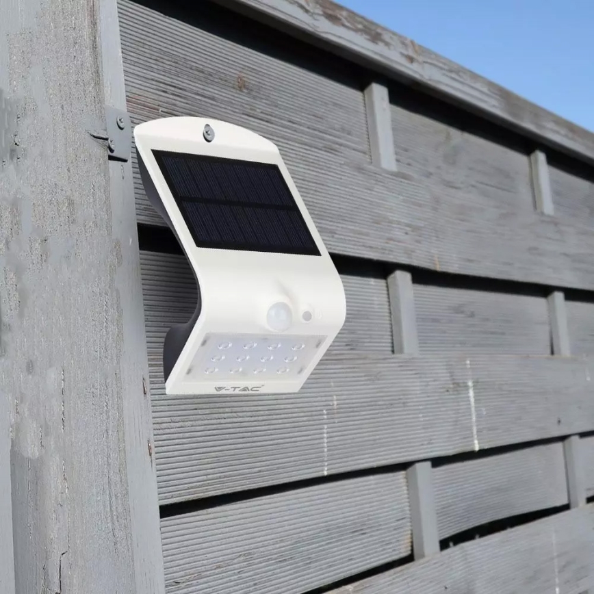 LED Solar wall light with sensor LED/1.5W/3,7V IP65