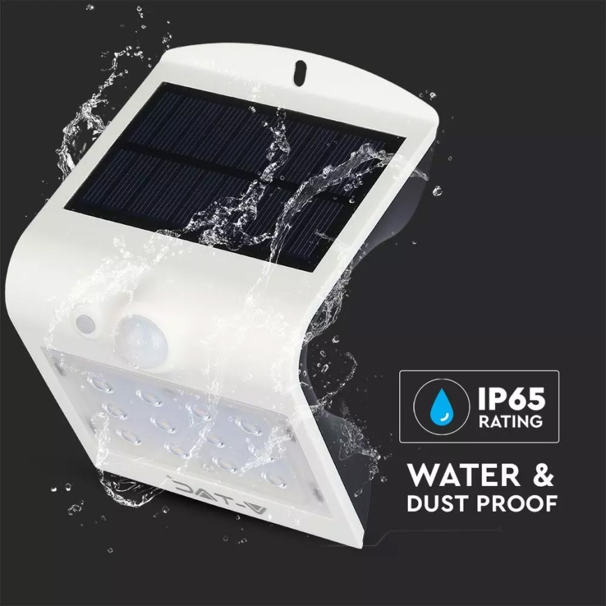 LED Solar wall light with sensor LED/1.5W/3,7V IP65